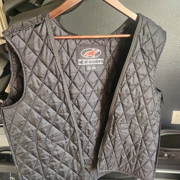 Alpinestars Leather Motorcycle Jacket US 42  - Blue/Black/White Sport Riding - Picture 5 of 12